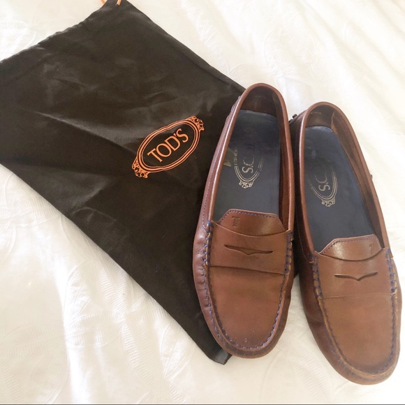 Tod’s leather penny loafers